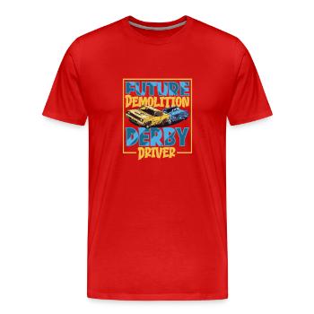 Demo Derby Demolition Derby Demolition Derby - T-shirt bio Premium Homme - rouge - Devant - Damien (186cm)