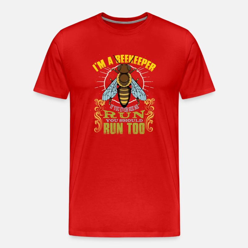 Ich bin Imker - Männer Premium Bio T-Shirt - Rot