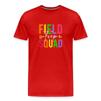 Field Day Teacher's Excursion - Men's Premium Organic T-Shirt - red - Front - Damien (186cm)