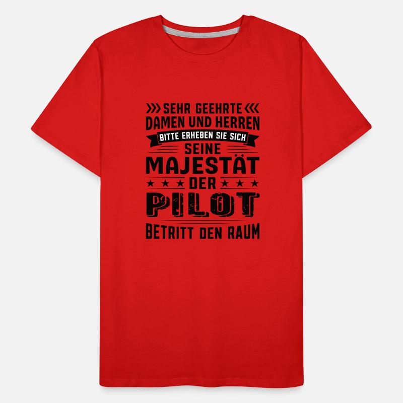 Pilot Geburtstag Pilot Sprüche Pilot Geschenke Männer Premium Bio T-Shirt