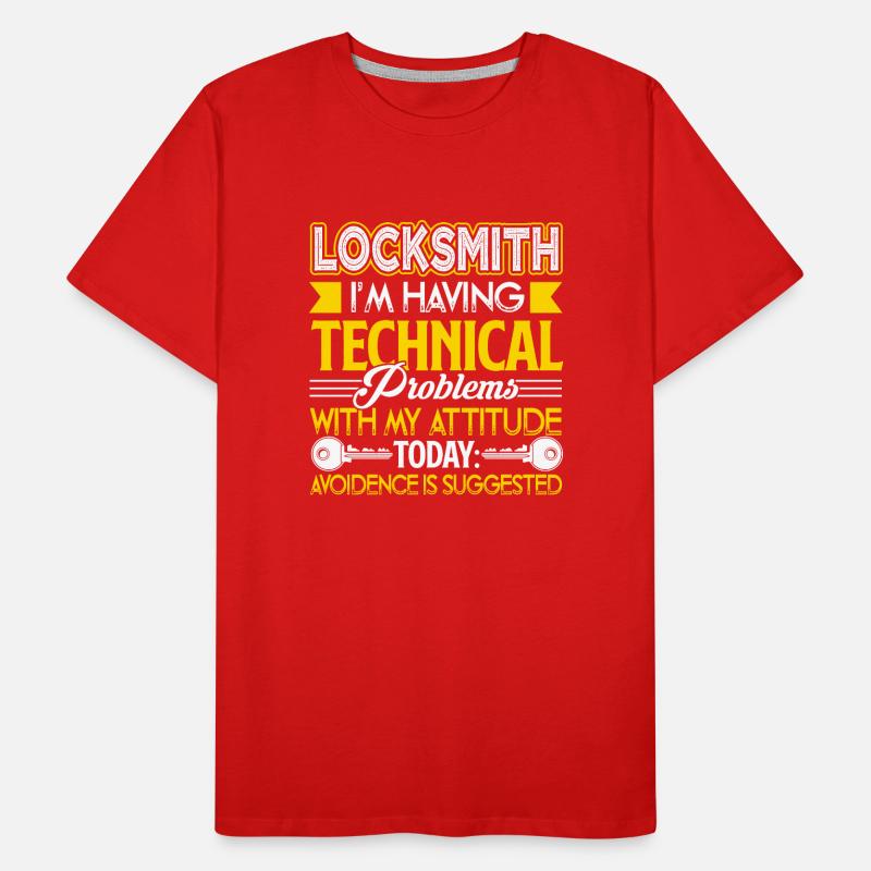 Locksmith Locksmith I'm Having Technical Problem Men's Premium Organic T-Shirt