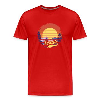 Texas - T-shirt bio Premium Homme - rouge - Devant - Damien (186cm)