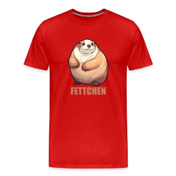Fat ferret - Men's Premium Organic T-Shirt - red - Front - Damien (186cm)