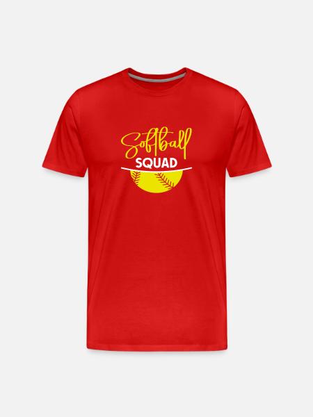 Baseball Softball Maman - T-shirt bio Premium Homme - rouge
