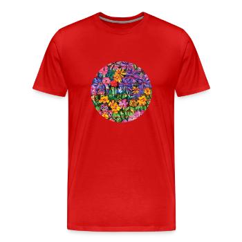 Garden, gardening, gardening, hobby gardener, gardener - Men's Premium Organic T-Shirt - red - Front - Damien (186cm)