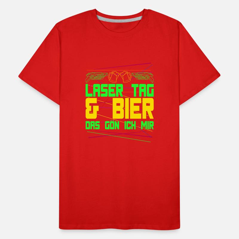Laser Tag & Beer The Gift Idea Men's Premium Organic T-Shirt