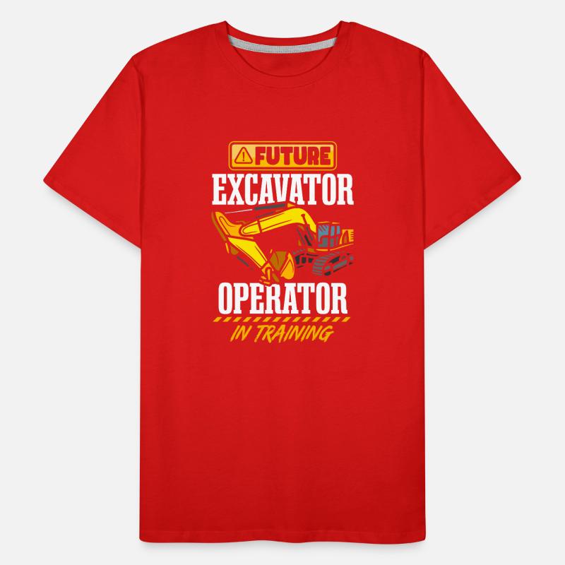 Future Excavator Operator Men's Premium Organic T-Shirt