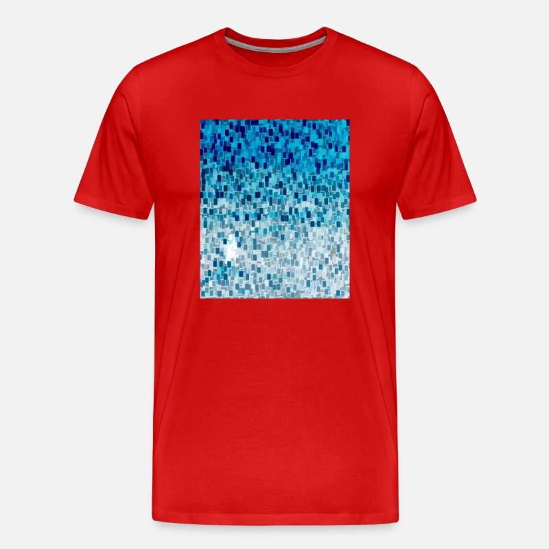 Cube Sunset 2 2 - Men's Premium Organic T-Shirt - red