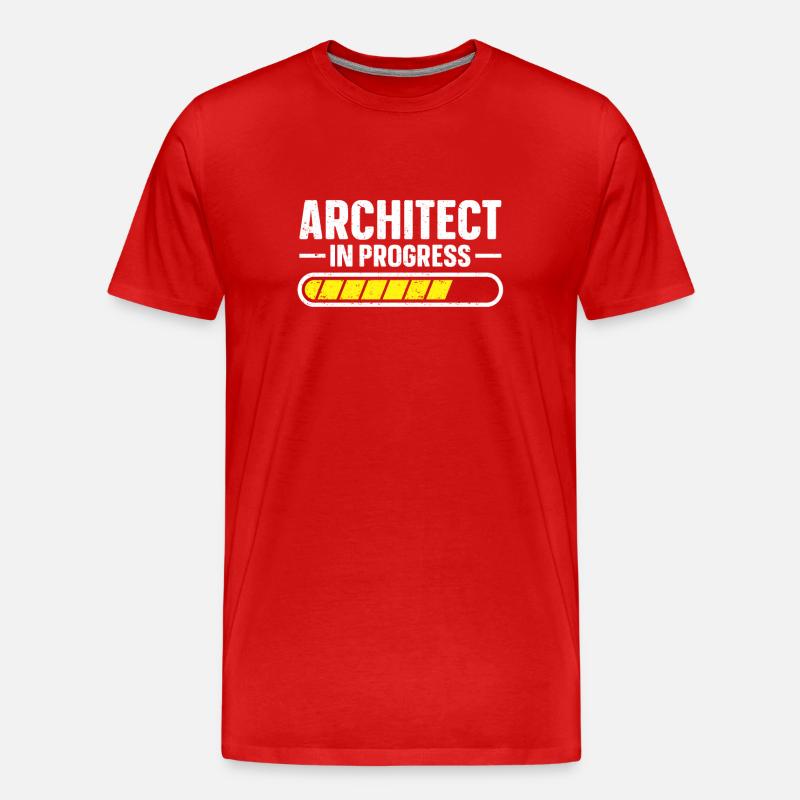 Architect's Gift, Architecture Lover - Men's Premium Organic T-Shirt - red