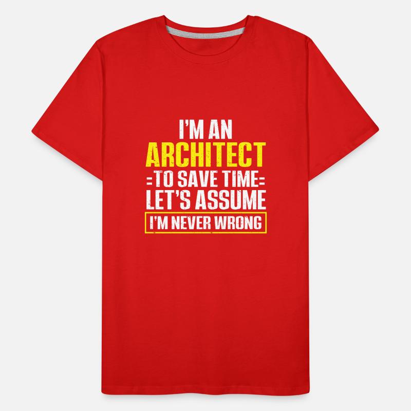 Architect's Gift, Architecture Lover Men's Premium Organic T-Shirt