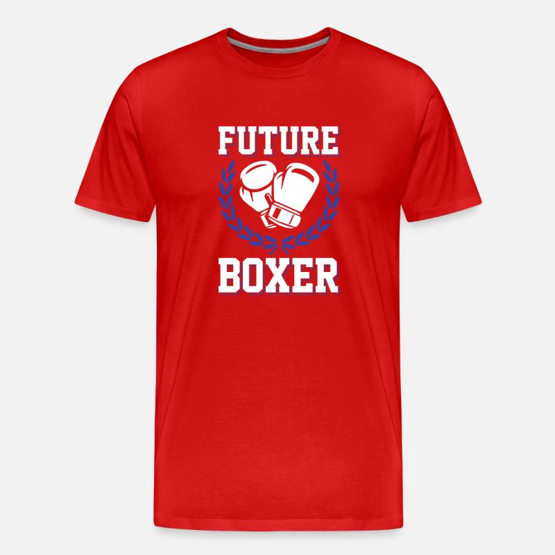 boxer future - Männer Premium Bio T-Shirt - Rot
