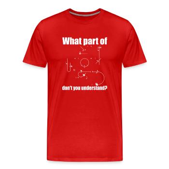Welcher Teil Der Aresti-kunstflugfiguren - Männer Premium Bio T-Shirt - Rot - Vorne - Damien (186cm)