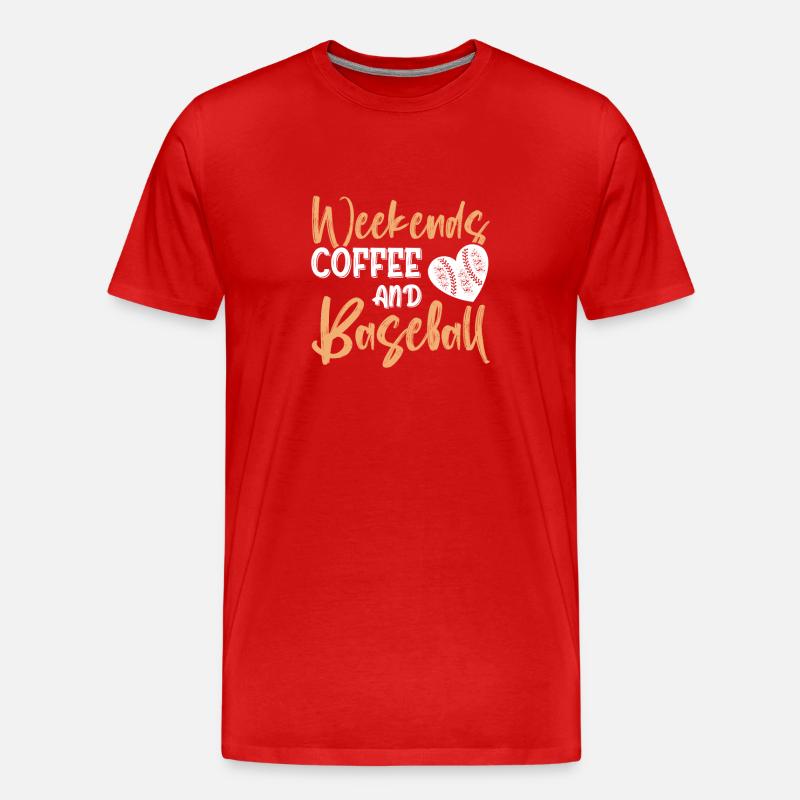 Baseball Mama - Männer Premium Bio T-Shirt - Rot