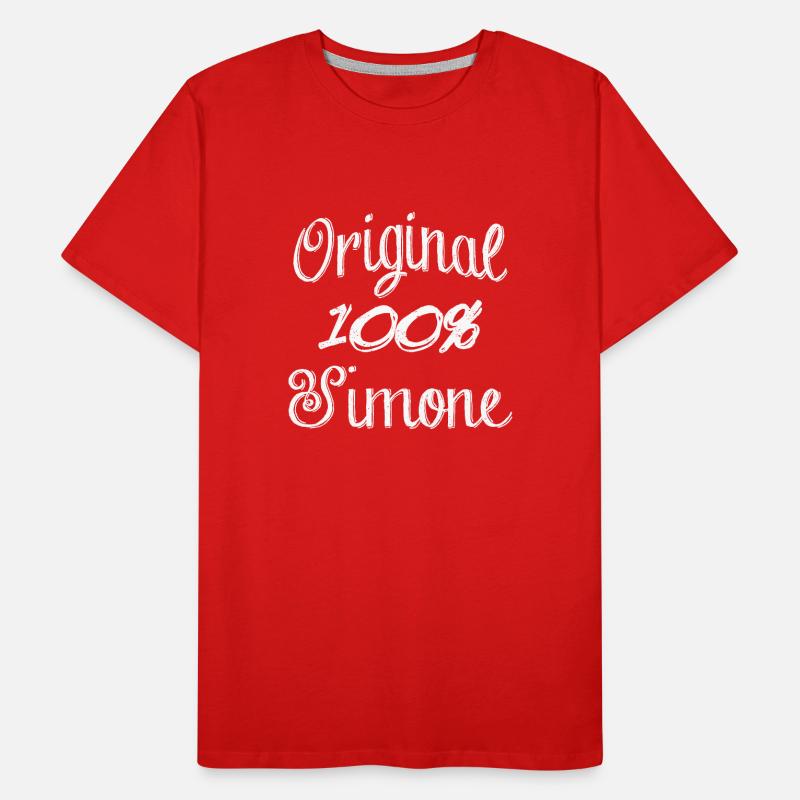 Original 100% Simone Männer Premium Bio T-Shirt
