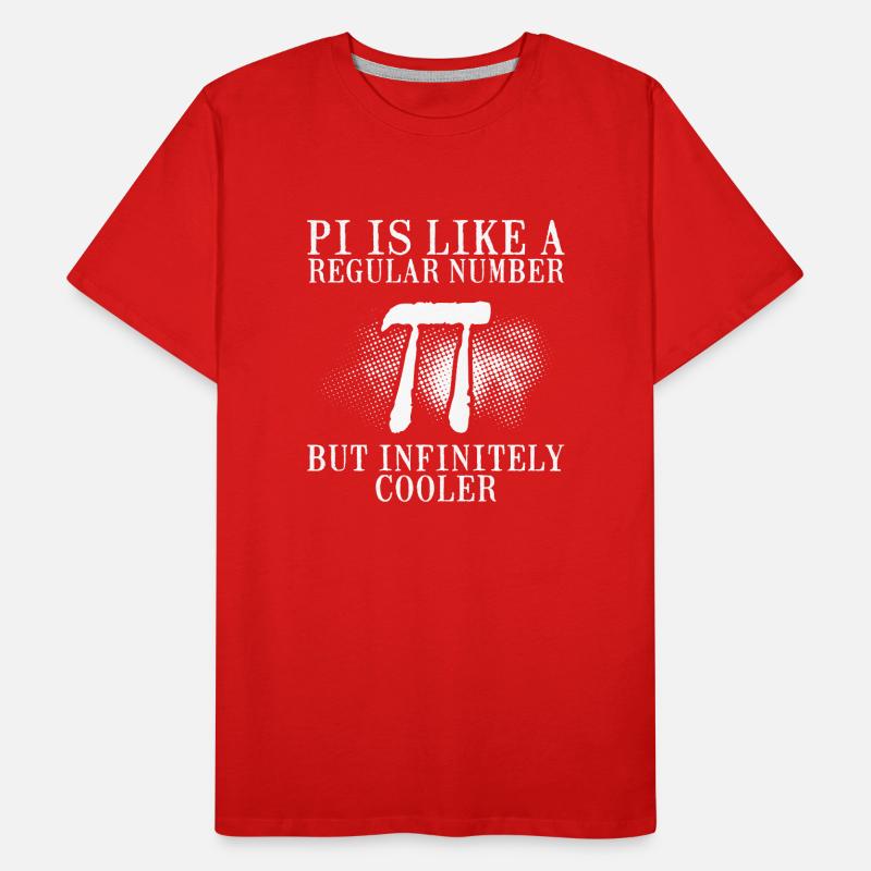 Pi is like a normal number Men's Premium Organic T-Shirt