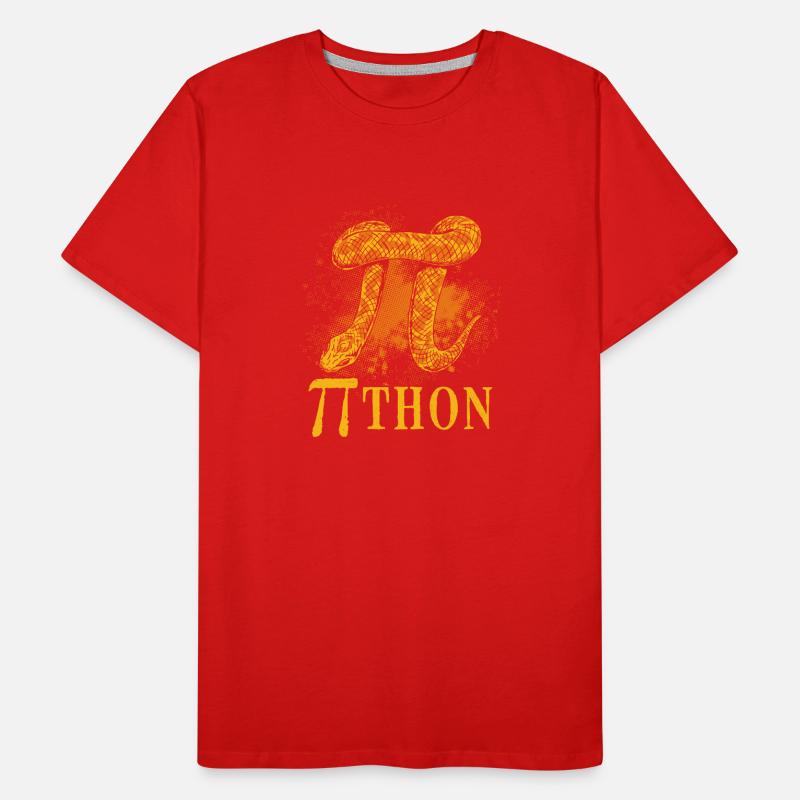 Pi Die Schlange Python Männer Premium Bio T-Shirt