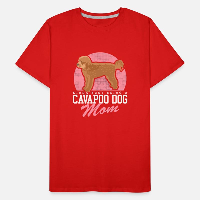 Cavapoo Mom Hunde Cavoodle Hundebesitzer Geschenk Männer Premium Bio T-Shirt