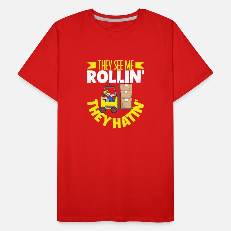 Gabelstaplerfahrer Lager Gabelstapler Männer Premium Bio T-Shirt
