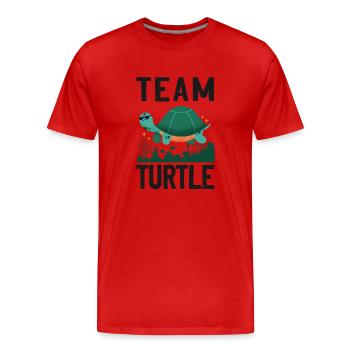 Tortue de mer Tortue Tortue Tortue - T-shirt bio Premium Homme - rouge - Devant - Damien (186cm)