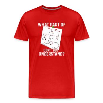 Welcher Teil Der Aresti-kunstflugfiguren - Männer Premium Bio T-Shirt - Rot - Vorne - Damien (186cm)