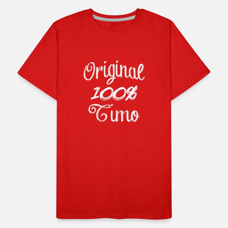 Original 100% Timo Men's Premium Organic T-Shirt