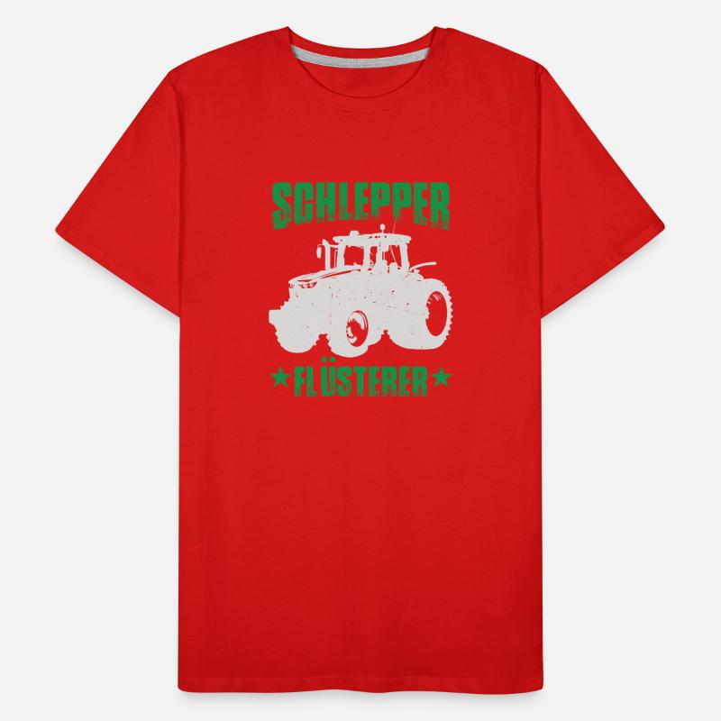 Schlepper Flüsterer Traktor Männer Premium Bio T-Shirt