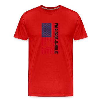 Scout Leader Usa Design Für Einen Patriotischen - Männer Premium Bio T-Shirt - Rot - Vorne - Damien (186cm)