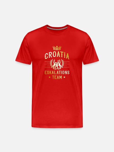 Croatia escalation - Men's Premium Organic T-Shirt - red