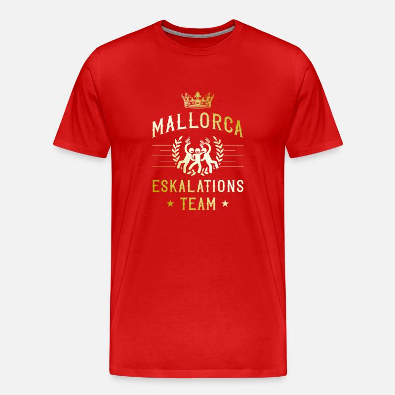 Escalade de Majorque - T-shirt bio Premium Homme - rouge