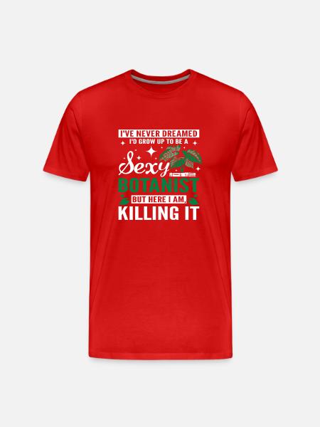 Drôle de botaniste sexy - T-shirt bio Premium Homme - rouge