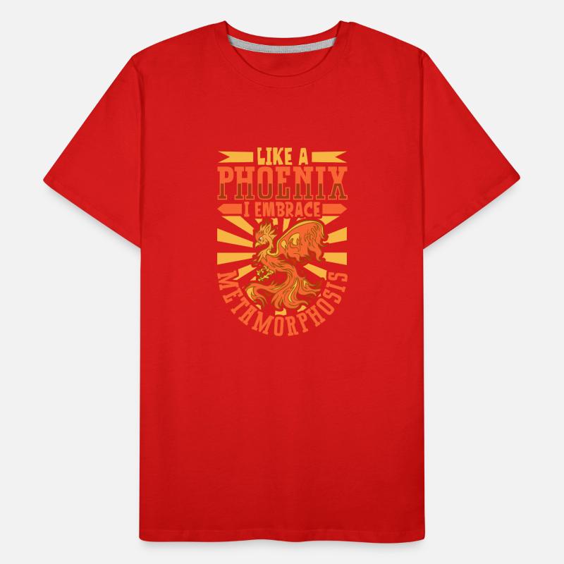 Phoenix Bird Mythical Creatures Men's Premium Organic T-Shirt