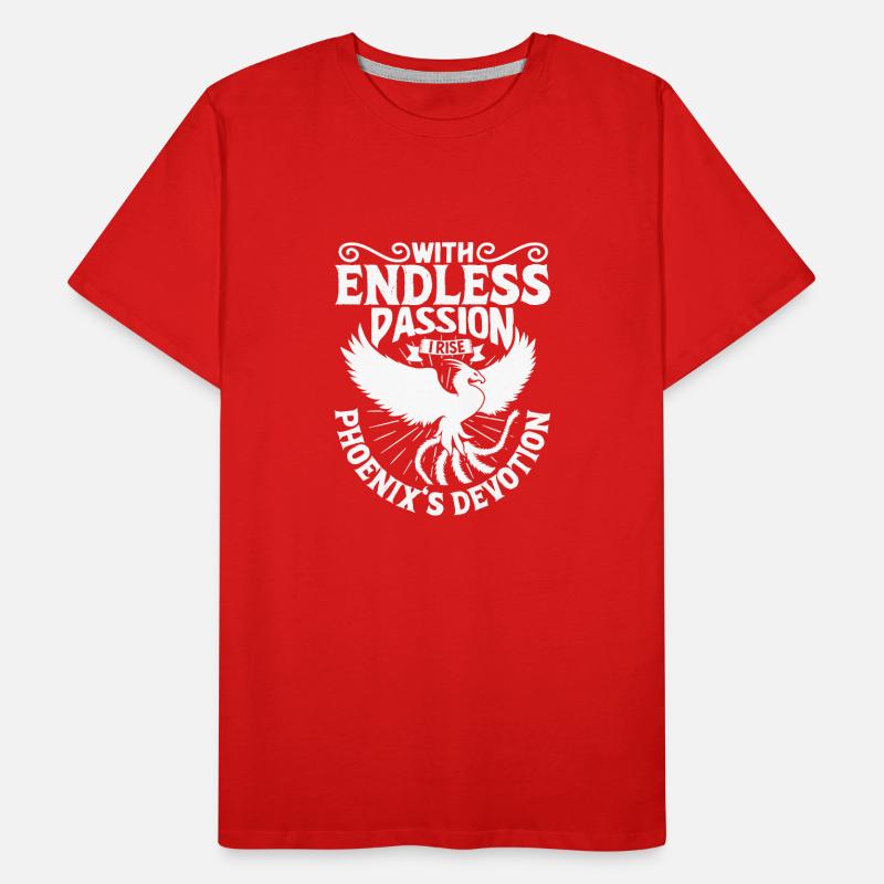 Phoenix Bird Mythical Creatures Men's Premium Organic T-Shirt
