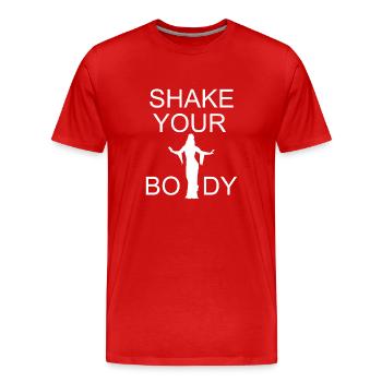 Shake your Body Bauchtanz - Männer Premium Bio T-Shirt - Rot - Vorne - Damien (186cm)