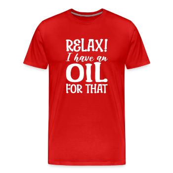 Ätherische Öle Liebhaber - Männer Premium Bio T-Shirt - Rot - Vorne - Damien (186cm)