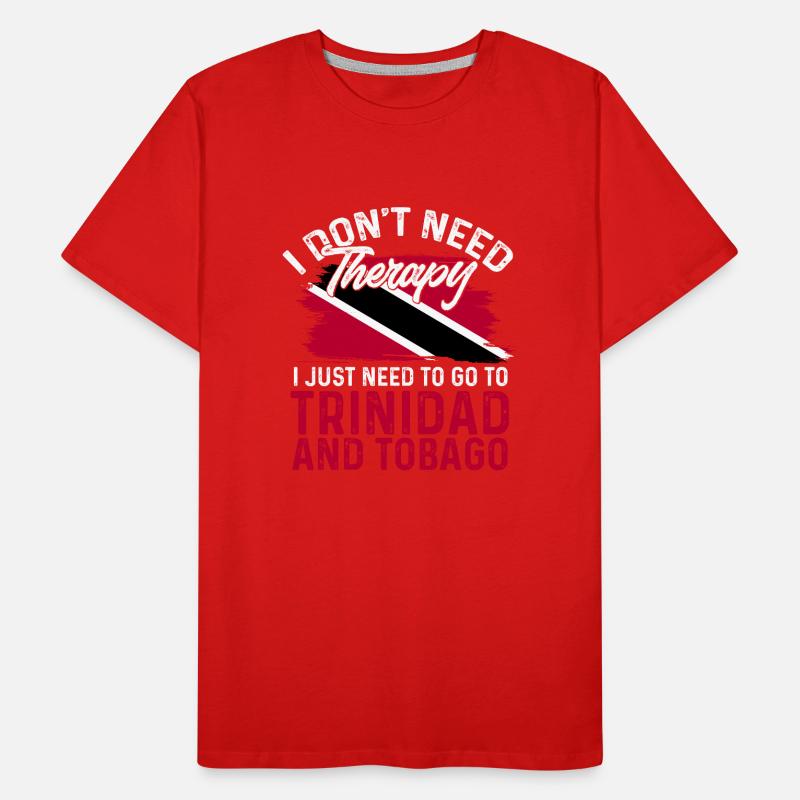 Drapeau de Trinité-et-Tobago T-shirt bio Premium Homme