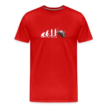 NY Stock Exchange Bull - Men's Premium Organic T-Shirt - red - Front - Damien (186cm)