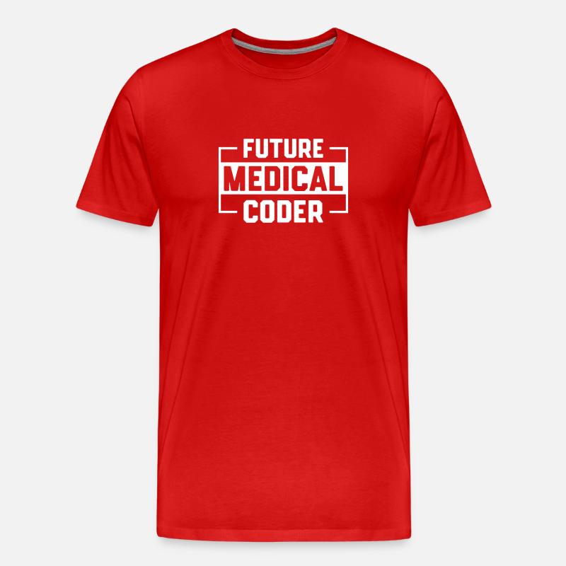 Codage médical Codeurs médicaux - T-shirt bio Premium Homme - rouge