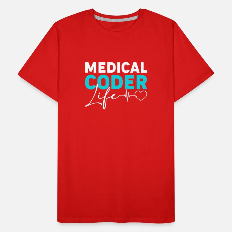 Medical Coding Medical Coders Men's Premium Organic T-Shirt