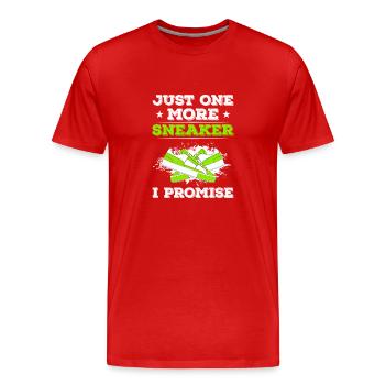 Shoe Collector Sneaker Collector Sneakerhead - Men's Premium Organic T-Shirt - red - Front - Damien (186cm)