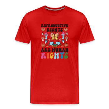 Feminist Reproductive Rights Are - Men's Premium Organic T-Shirt - red - Front - Damien (186cm)