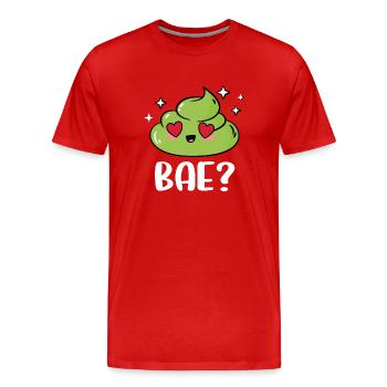 wasabi - T-shirt bio Premium Homme - rouge - Devant - Damien (186cm)