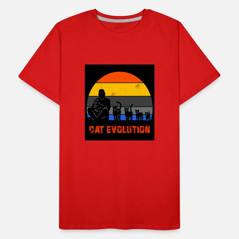 Évolution du chat T-shirt bio Premium Homme