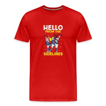 Cheerleading Cheer Zitat Fußballstadion Tanz - Männer Premium Bio T-Shirt - Rot - Vorne - Damien (186cm)