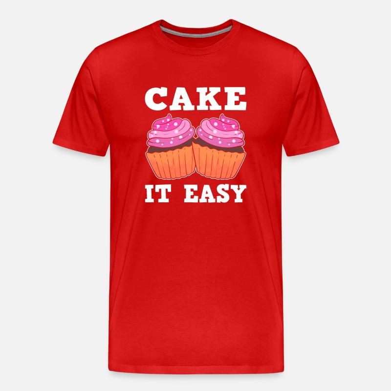 Cake It Easy Gebäckmacher - Männer Premium Bio T-Shirt - Rot