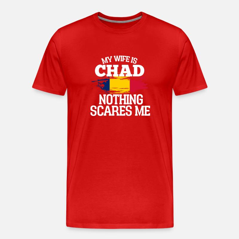 Chad Ehefrau - Männer Premium Bio T-Shirt - Rot