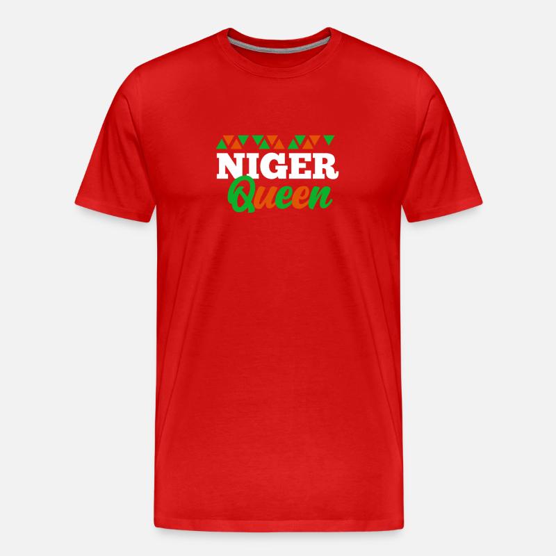 Niger - Männer Premium Bio T-Shirt - Rot