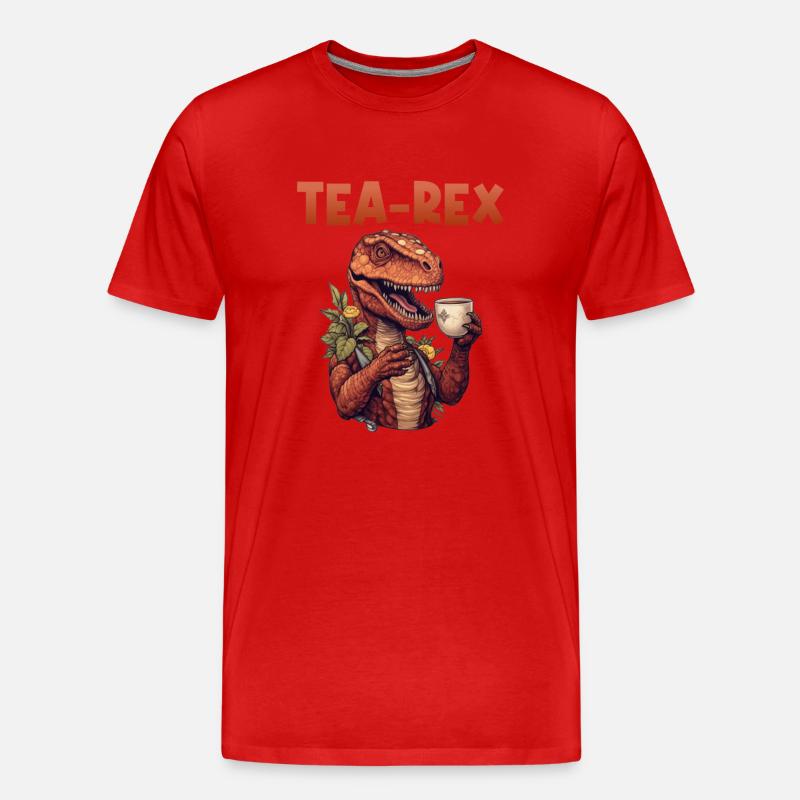 Teeliebhaber Tee Teetrinkerin Teetrinker - Männer Premium Bio T-Shirt - Rot