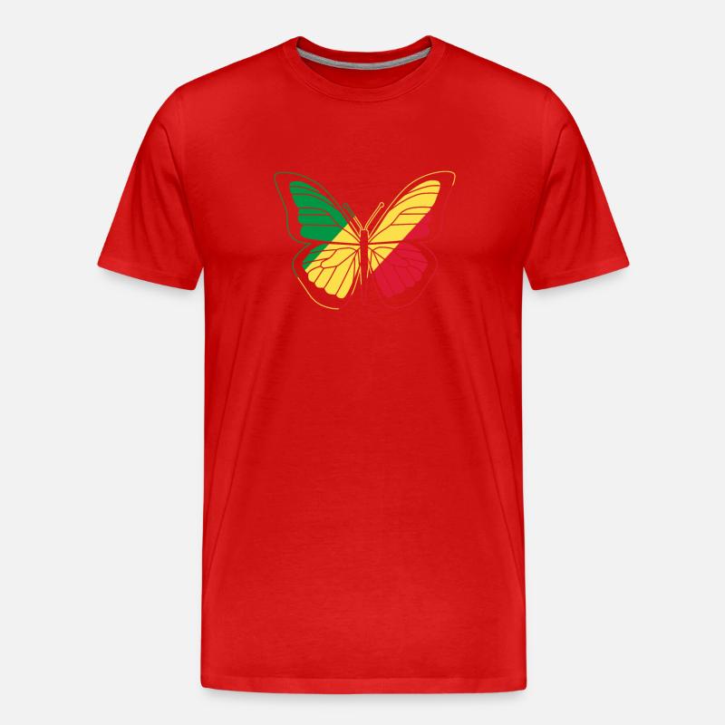 Kongo - Männer Premium Bio T-Shirt - Rot