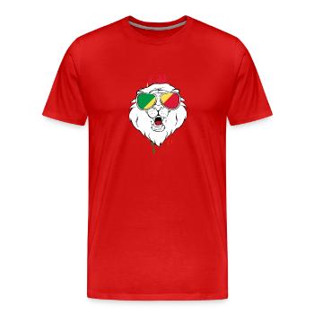 Congo - Men's Premium Organic T-Shirt - red - Front - Damien (186cm)