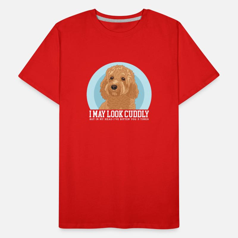 Cavapoo Hunde Cavoodle Hundebesitzer Geschenk Männer Premium Bio T-Shirt